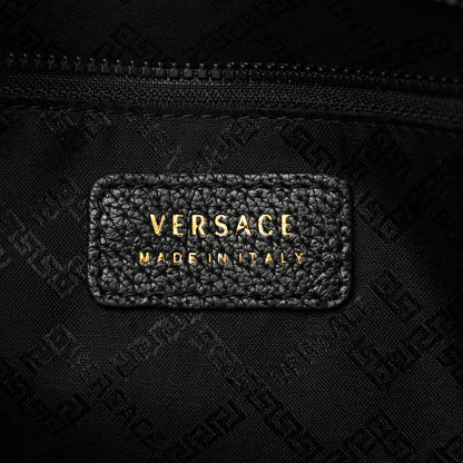 Versace Grained Calfskin La Medusa Pouch Black 6 of 7