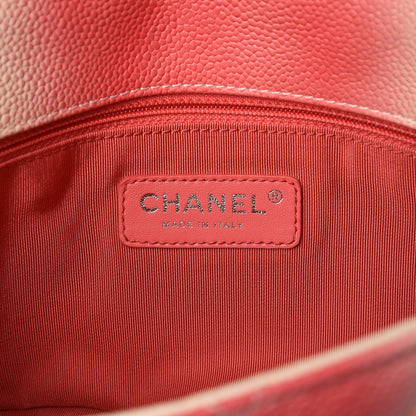 Chanel Caviar Quilted Ombre Medium Single Flap White Rose Pink 7 of 8