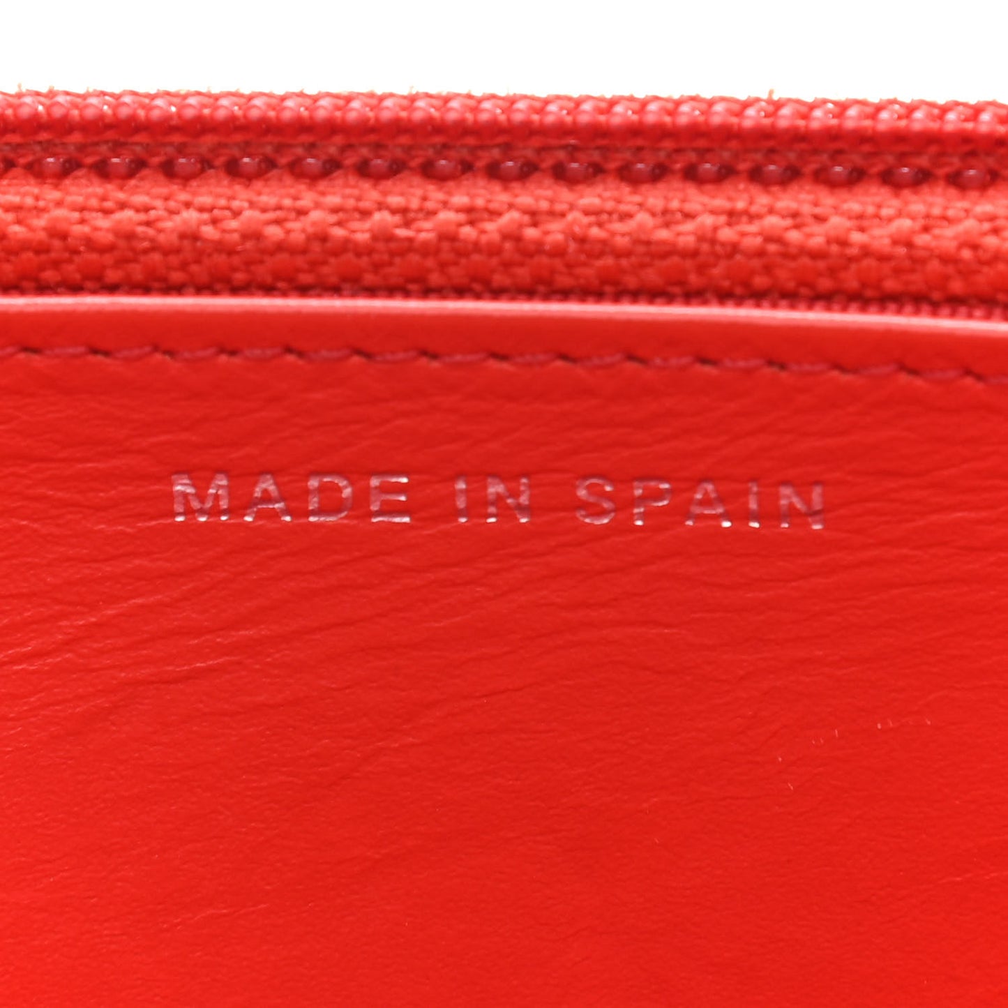 Patent Striped Wallet On Chain WOC Red