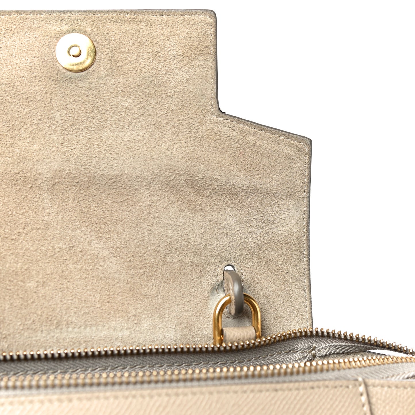 Grained Calfskin Nano Belt Bag Light Taupe
