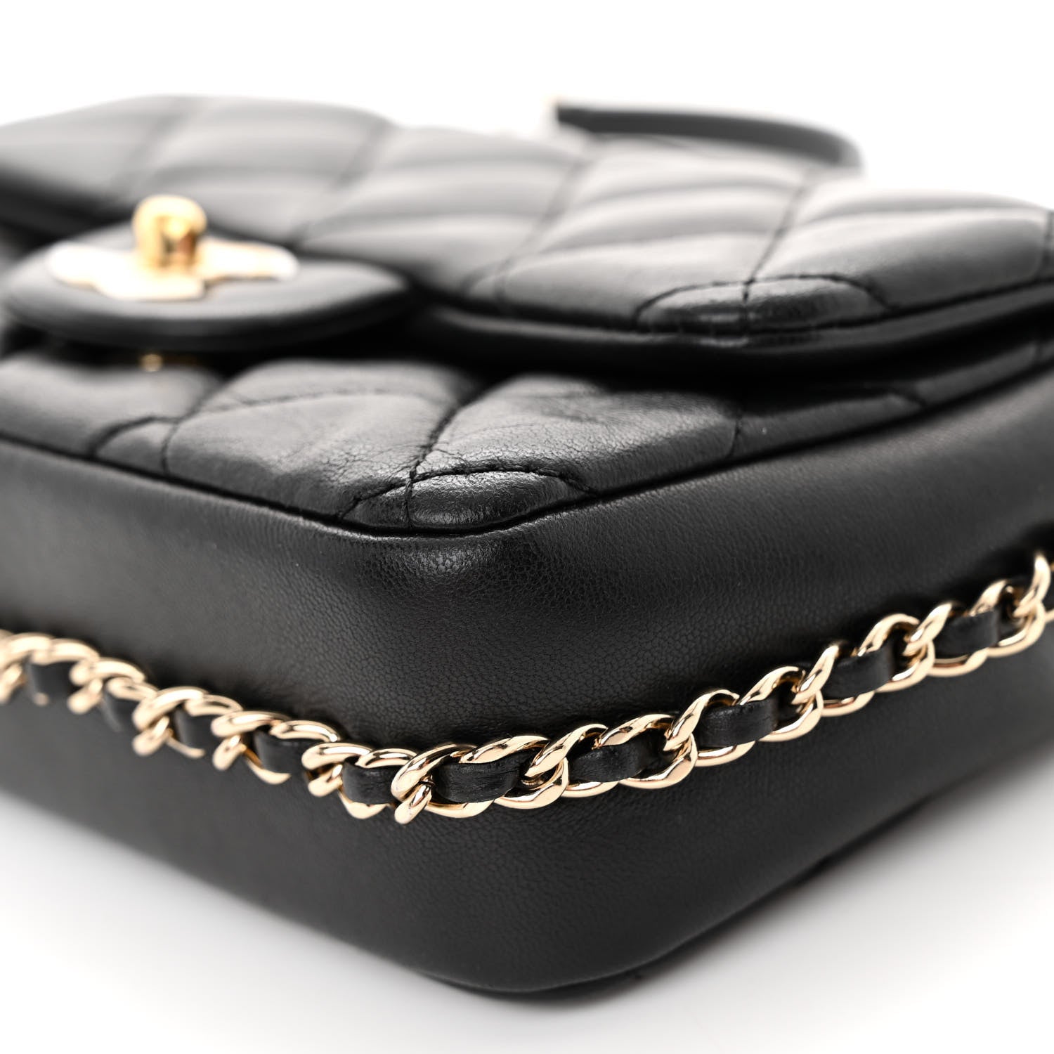 Chanel Lambskin Quilted Mini My Precious Flap Black 9 of 9