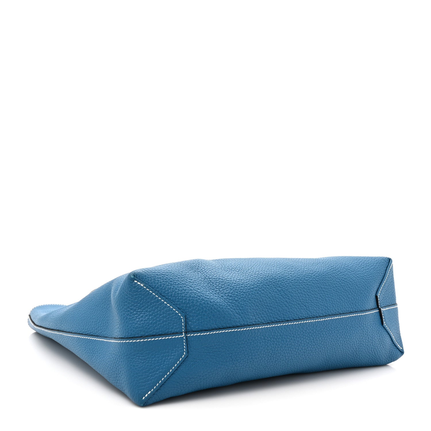 Hermes Taurillon Clemence Double Sens 36 Reversible Tote Bleu Sapphire Izmir 7 of 20