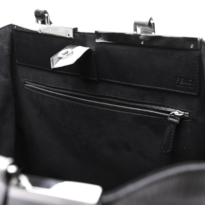 Fendi Vitello Elite Bi Color 3Jours Tote Argento Black 9 of 21