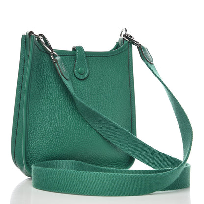 Hermes Taurillon Clemence Evelyne TPM Vert Vertigo 3 of 8