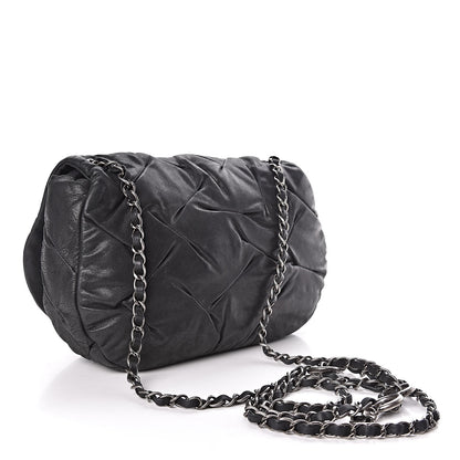 Chanel Iridescent Calfskin Glint Flap Black 3 of 11