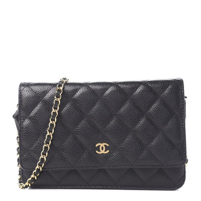 Chanel Caviar Quilted Wallet On Chain WOC Black 1 of 11