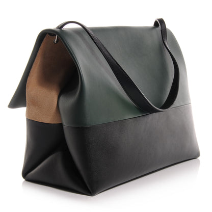 Celine Calfskin Suede Tri-Color All Soft Shoulder Bag 3 of 7