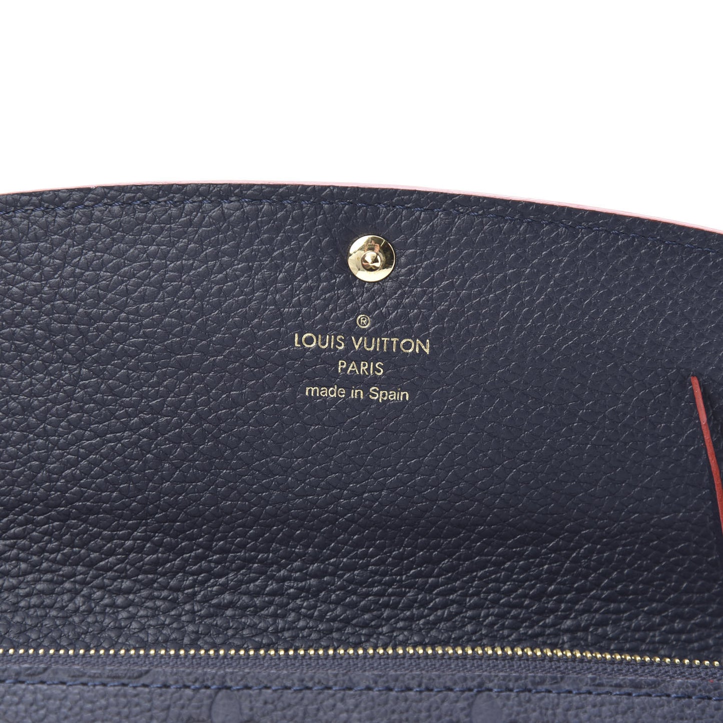 Empreinte Emilie Wallet Marine Rouge