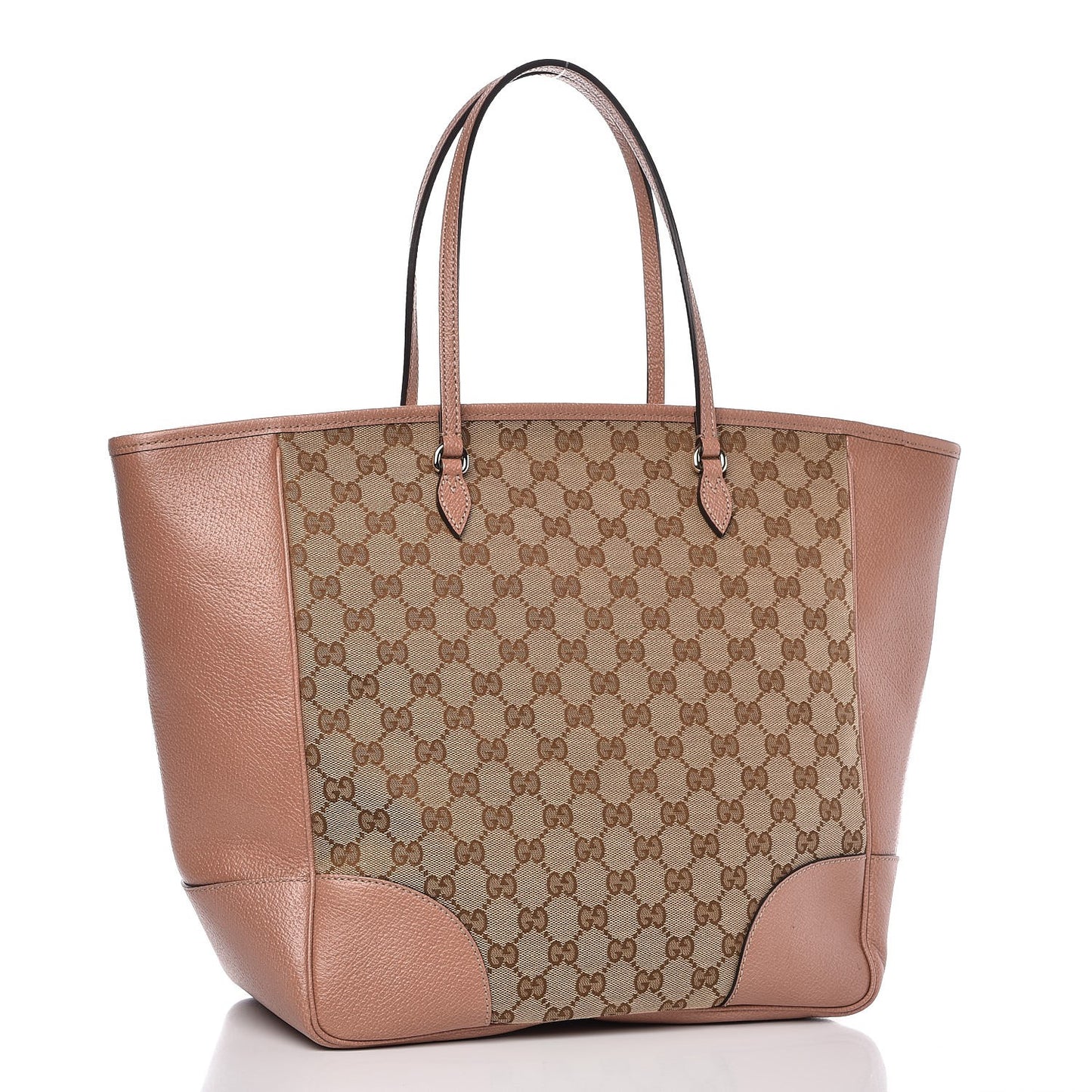 Monogram Medium Bree Zippered Tote Beige Dark Cipria
