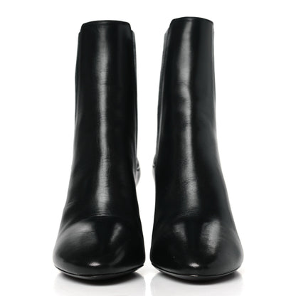 Saint Laurent Nappa Lou 75 Ankle Zip Boots 36 Black 2 of 9