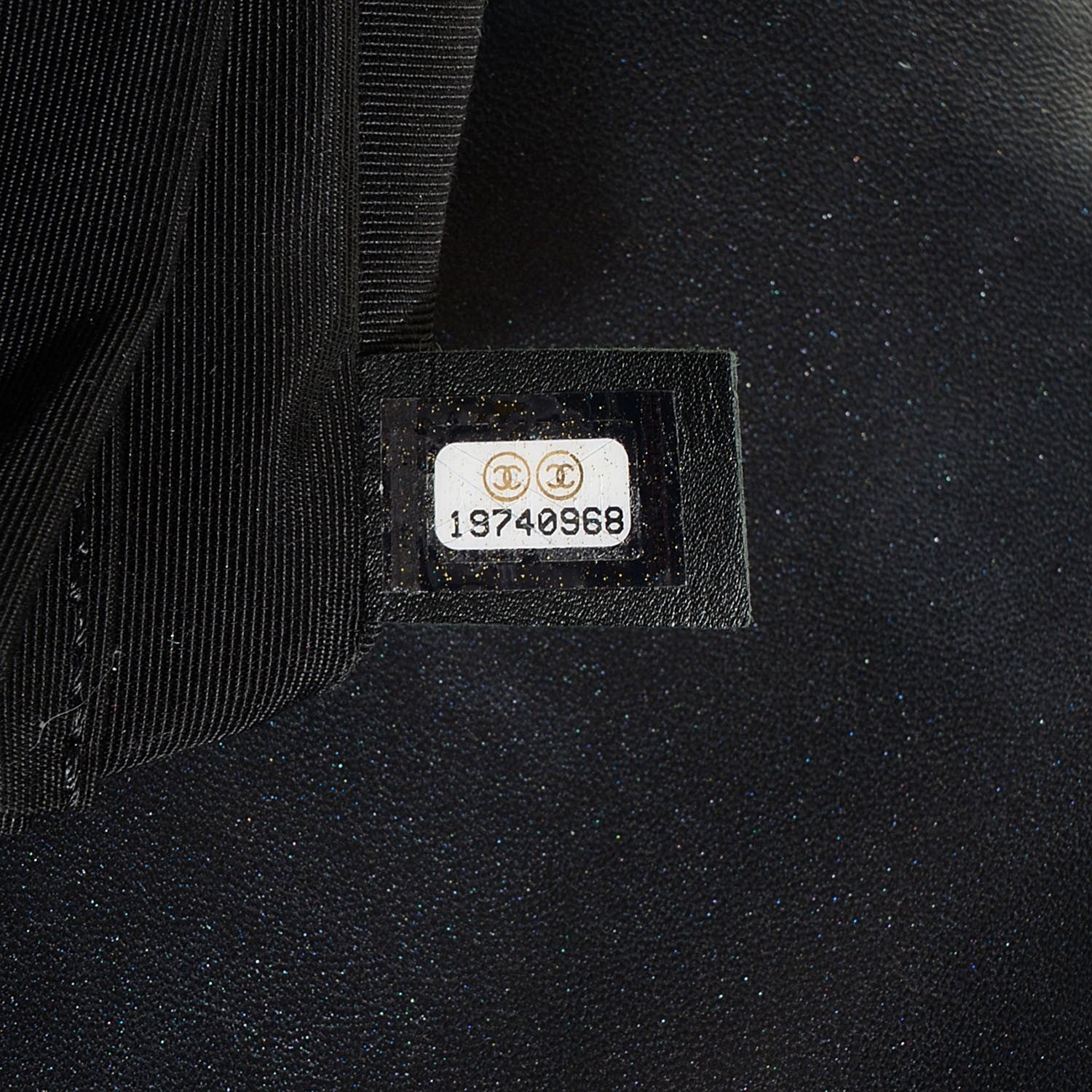 Chanel Lambskin Quilted New Medium Boy Flap Pearl Black 7 of 8