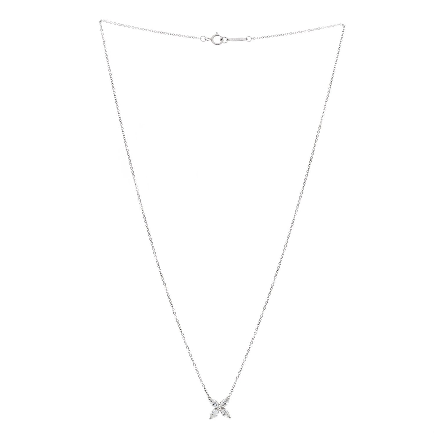 Platinum Diamond Small Victoria Necklace