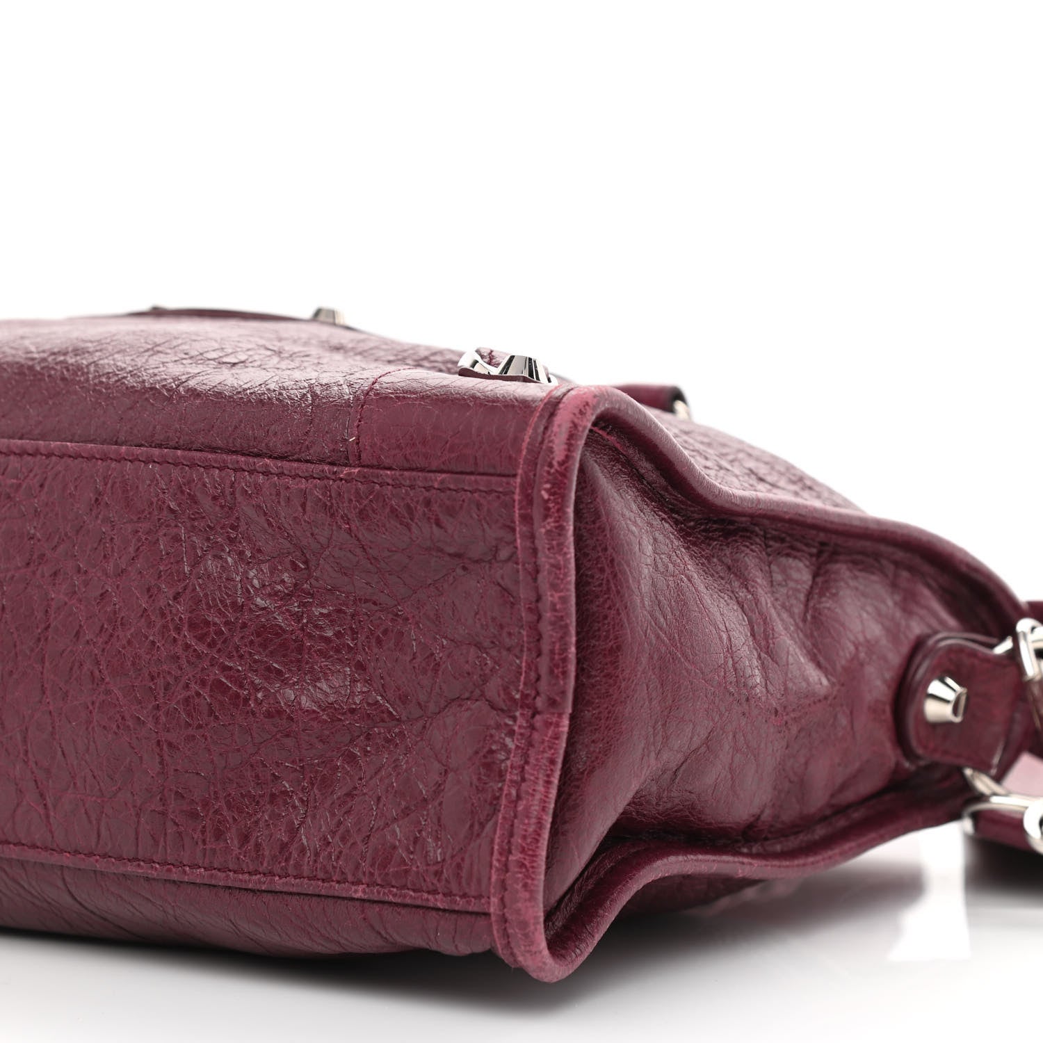 Balenciaga Agneau Classic Silver Hardware S City Violet Prune 10 of 10