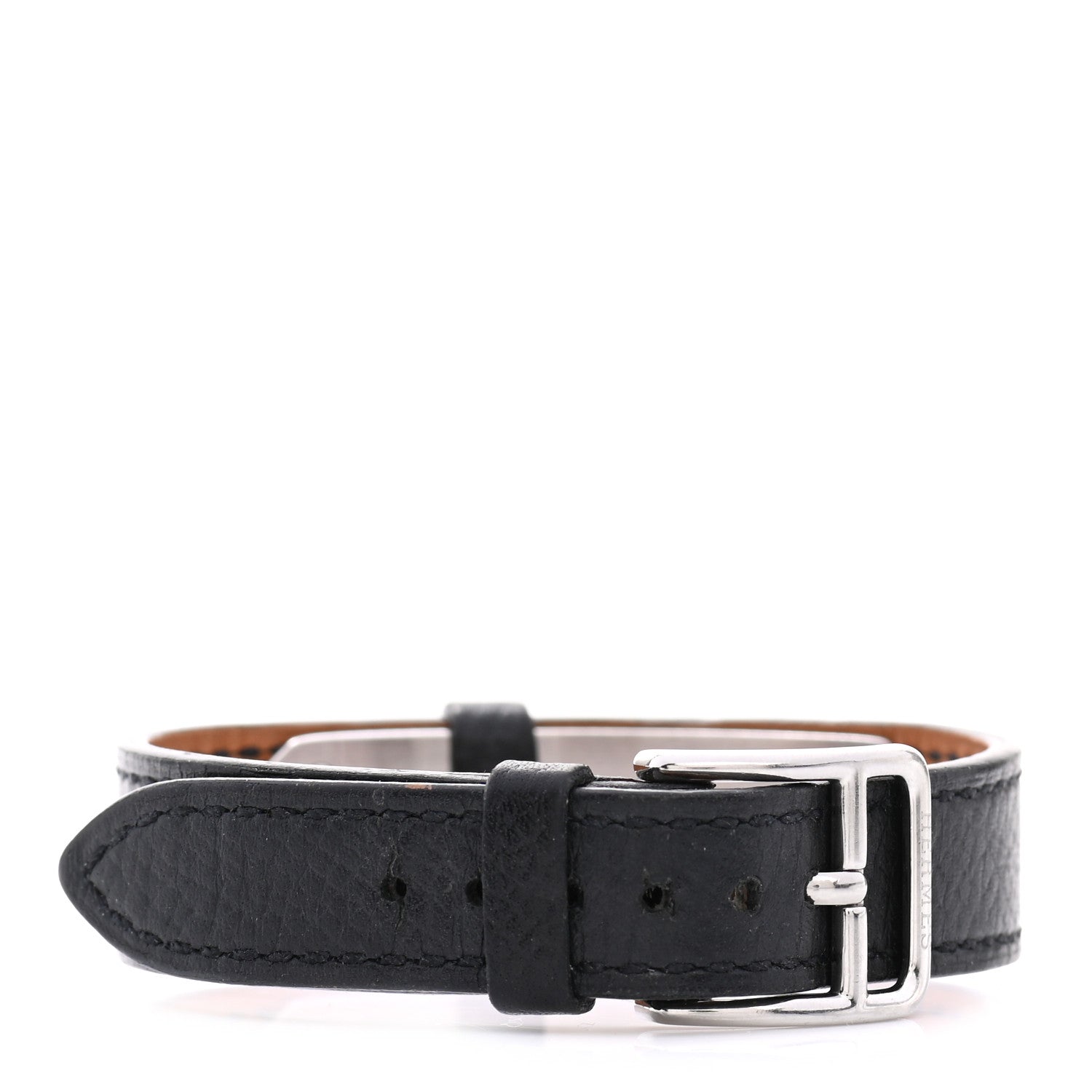 Hermes Courchevel Kelly Watch Replacement Strap Band Black 3 of 5