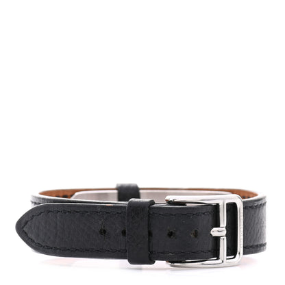 Hermes Courchevel Kelly Watch Replacement Strap Band Black 3 of 5