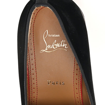 Christian Louboutin Velvet Mens Dandelion Flat Loafers 42 Black 8 of 8