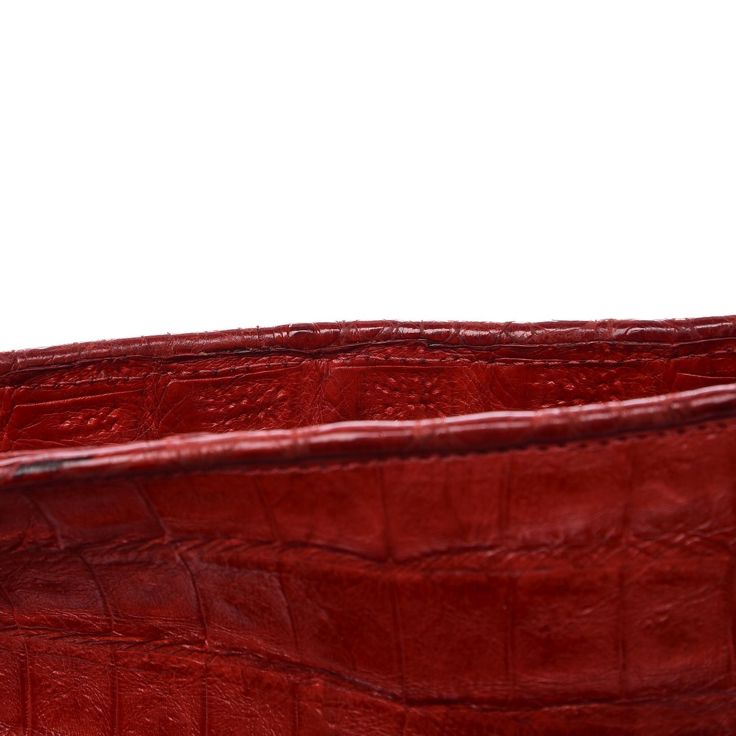 Crocodile Crossbody Bag Red