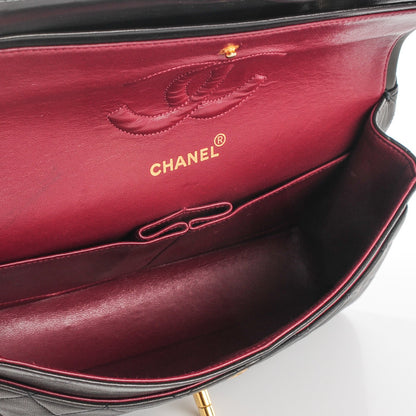 Chanel Lambskin Quilted Medium Double Flap Black 5 of 9