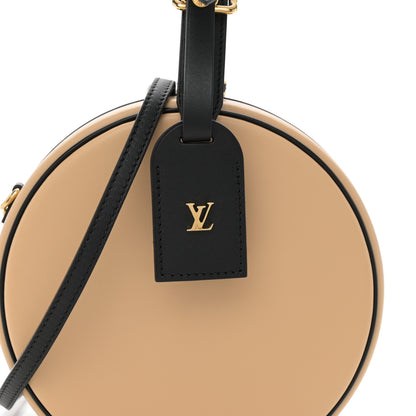 Louis Vuitton Calfskin Petite Boite Chapeau Black Beige 7 of 10