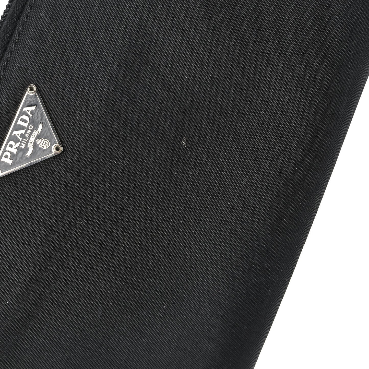 Tessuto Nylon Zip Around Wallet Black