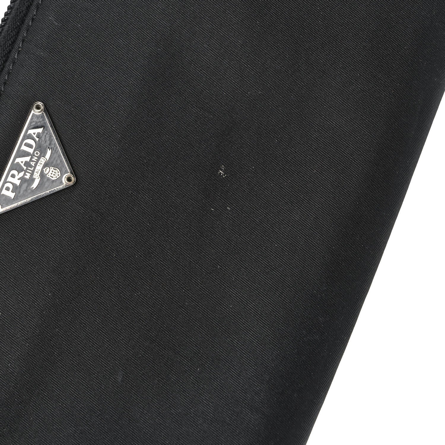 Prada Tessuto Nylon Zip Around Wallet Black 9 of 11