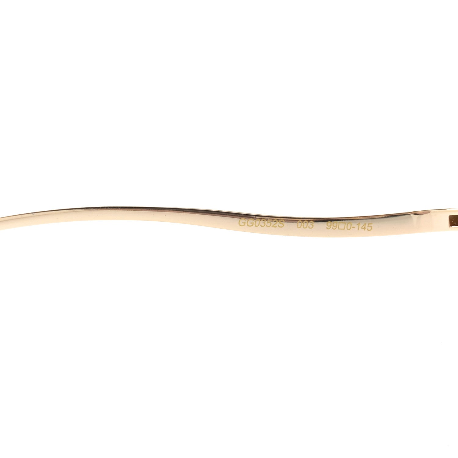 Gucci Rimless Sunglasses GG0352S Gold Flash Pink 6 of 7