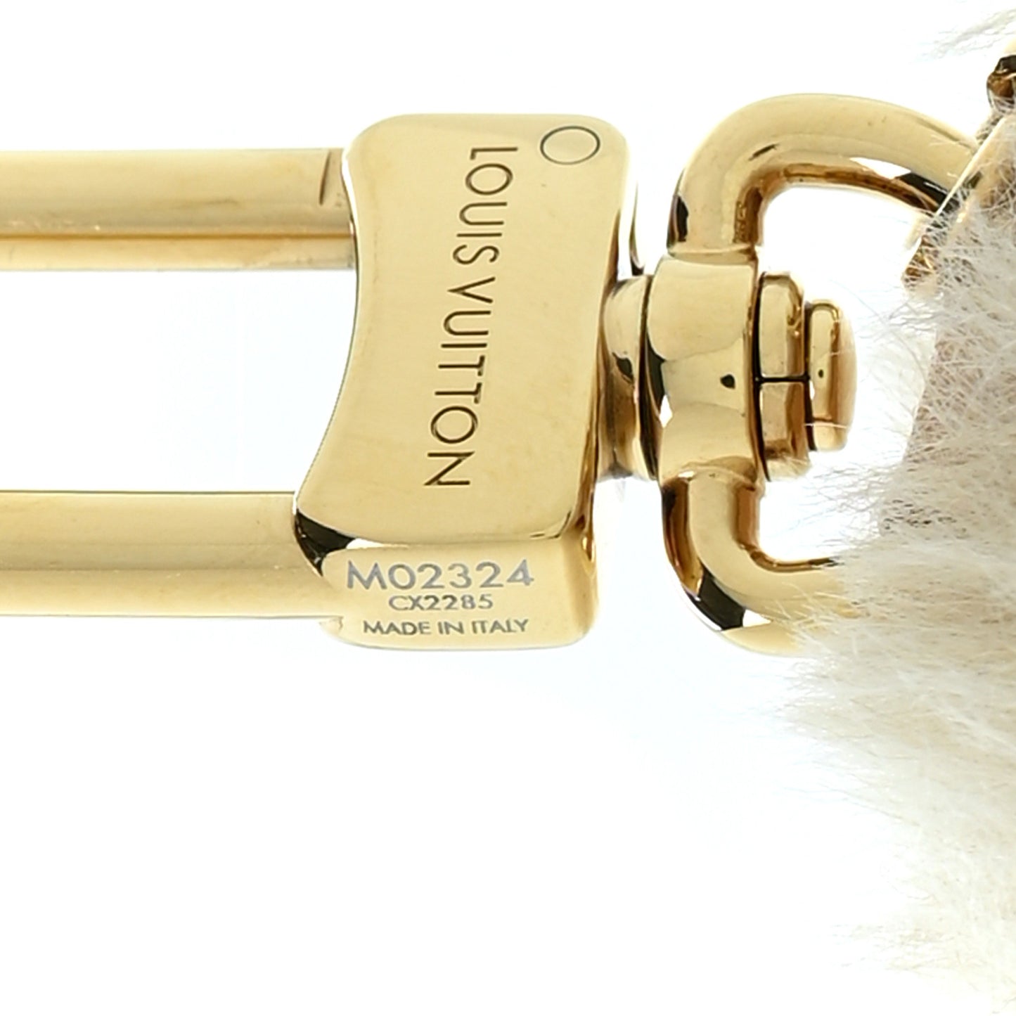 Faux Fur My Vivienne Bag Charm Gris