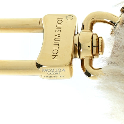 Louis Vuitton Faux Fur My Vivienne Bag Charm Gris 3 of 4