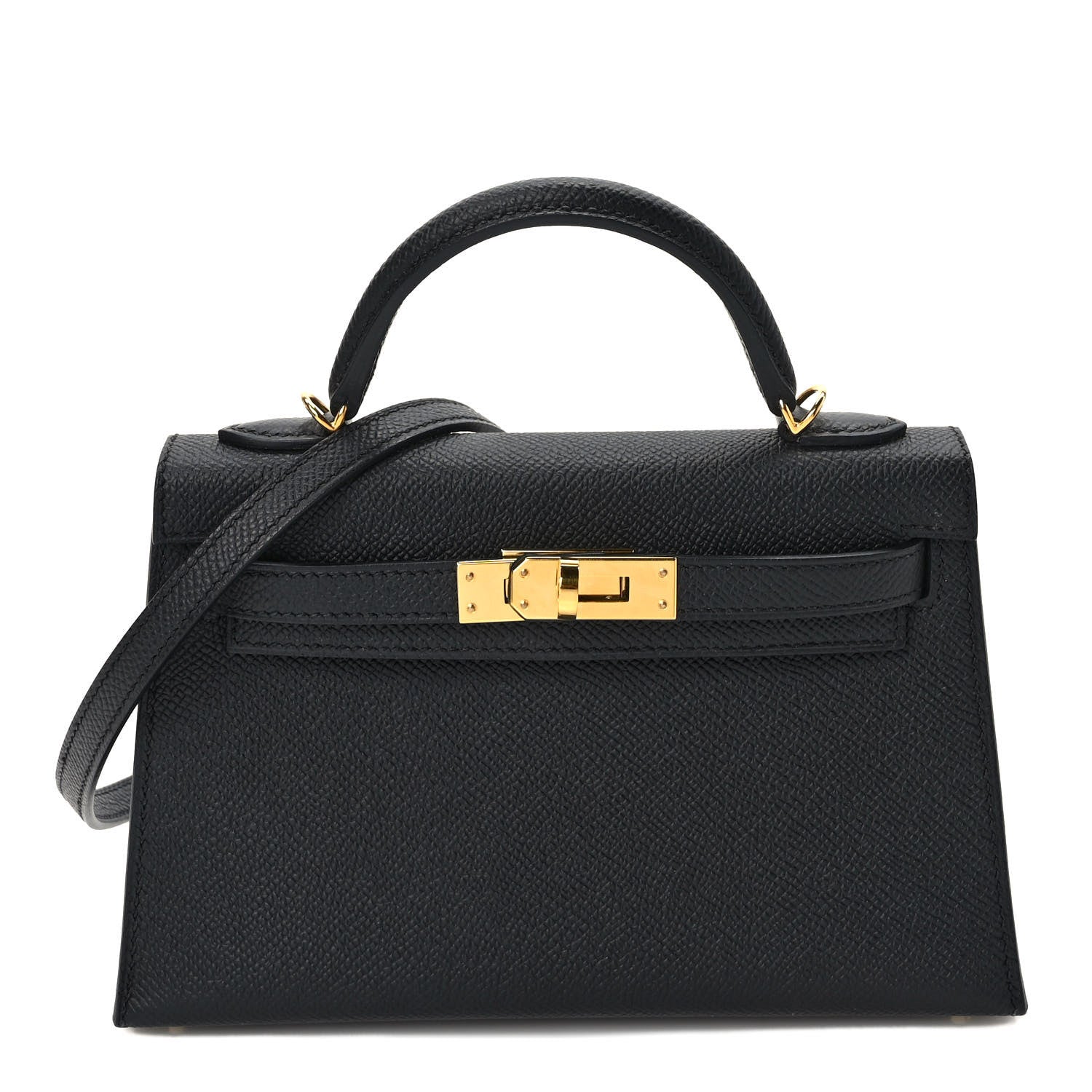 Hermes Epsom Mini Kelly Sellier 20 Black 1 of 9