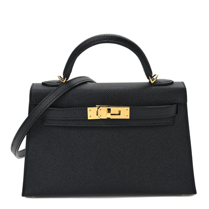 Hermes Epsom Mini Kelly Sellier 20 Black 1 of 9