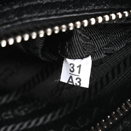 Prada Vitello Daino Soft Flap Crossbody Black 7 of 10