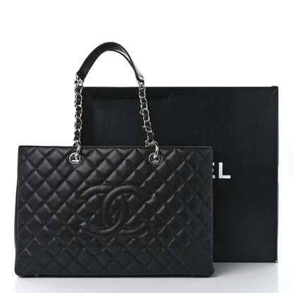 Chanel Caviar Quilted XL Grand Shopping Tote GST Black 11 of 11