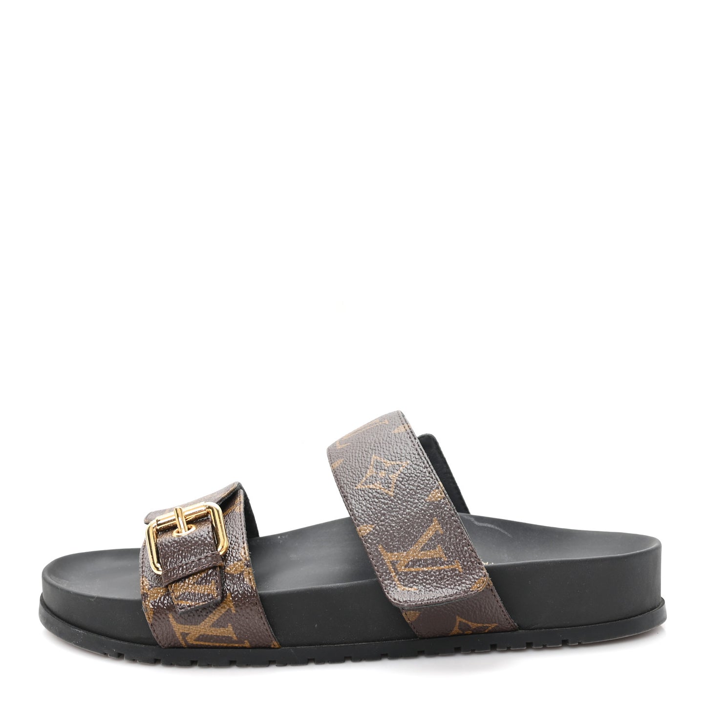Monogram Bom Dia Mule Sandals 38 Black