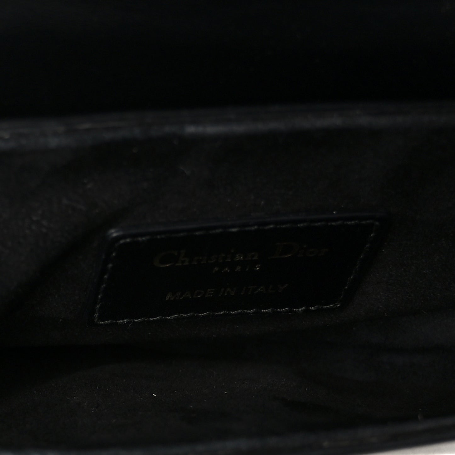 Supple Calfskin Mini Saddle Bag Black