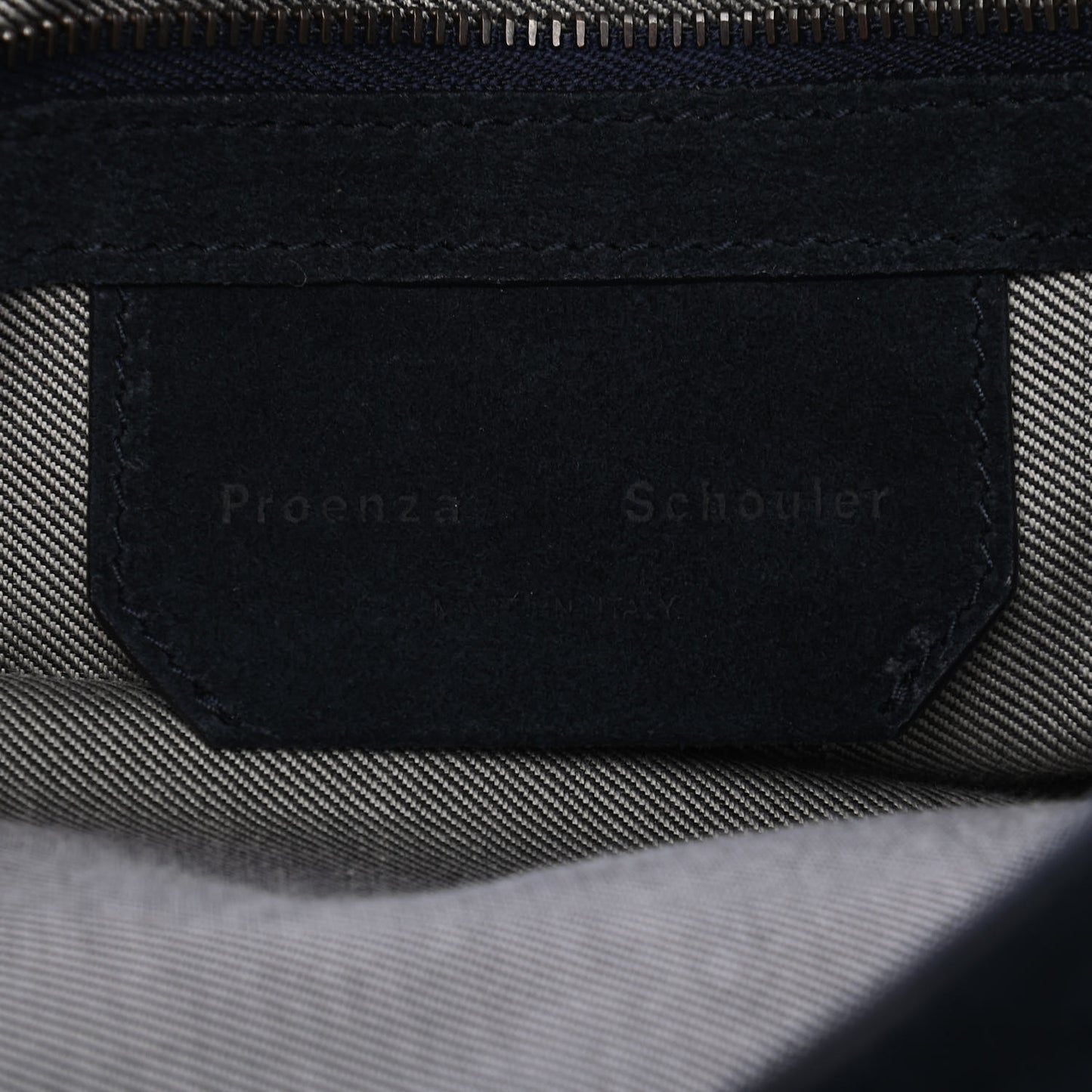 Suede Tiny PS1 Satchel Dark Navy