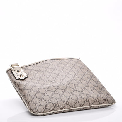 Gucci GG Plus Monogram Flat Messenger Bag Beige Off White 4 of 7