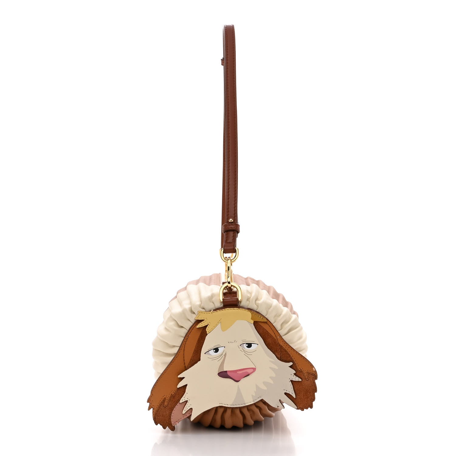 Loewe X HOWLS MOVING CASTLE Lambskin Pleated Heen Bracelet Pouch Shoulder Bag 10 of 14