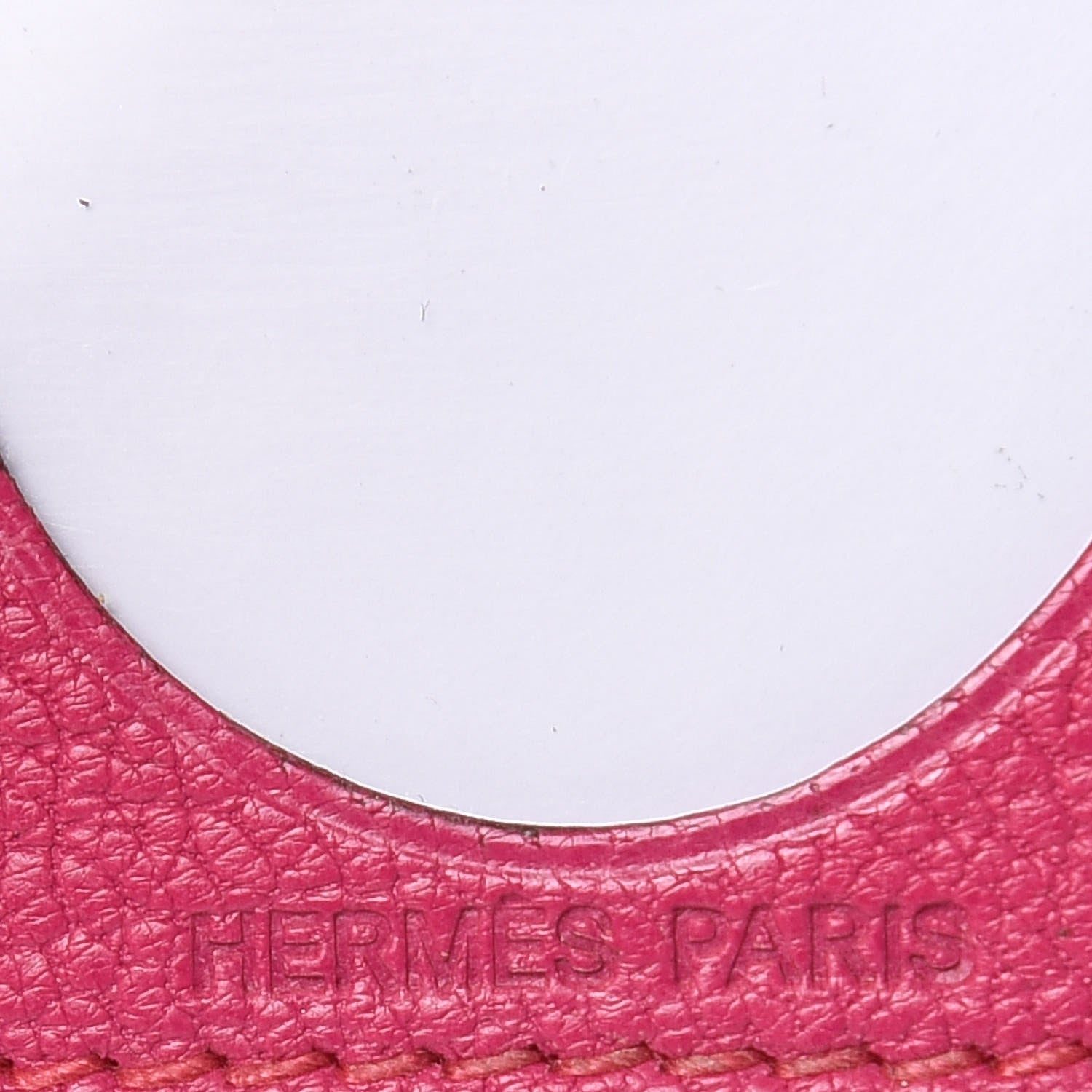 Hermes Chevre Mysore Photo Frame Wallet Rose Shocking 6 of 7