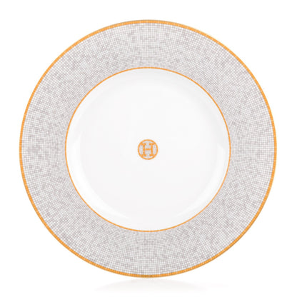 Hermes Porcelain Mosaique Au 24 Presentation Plate 1 of 6