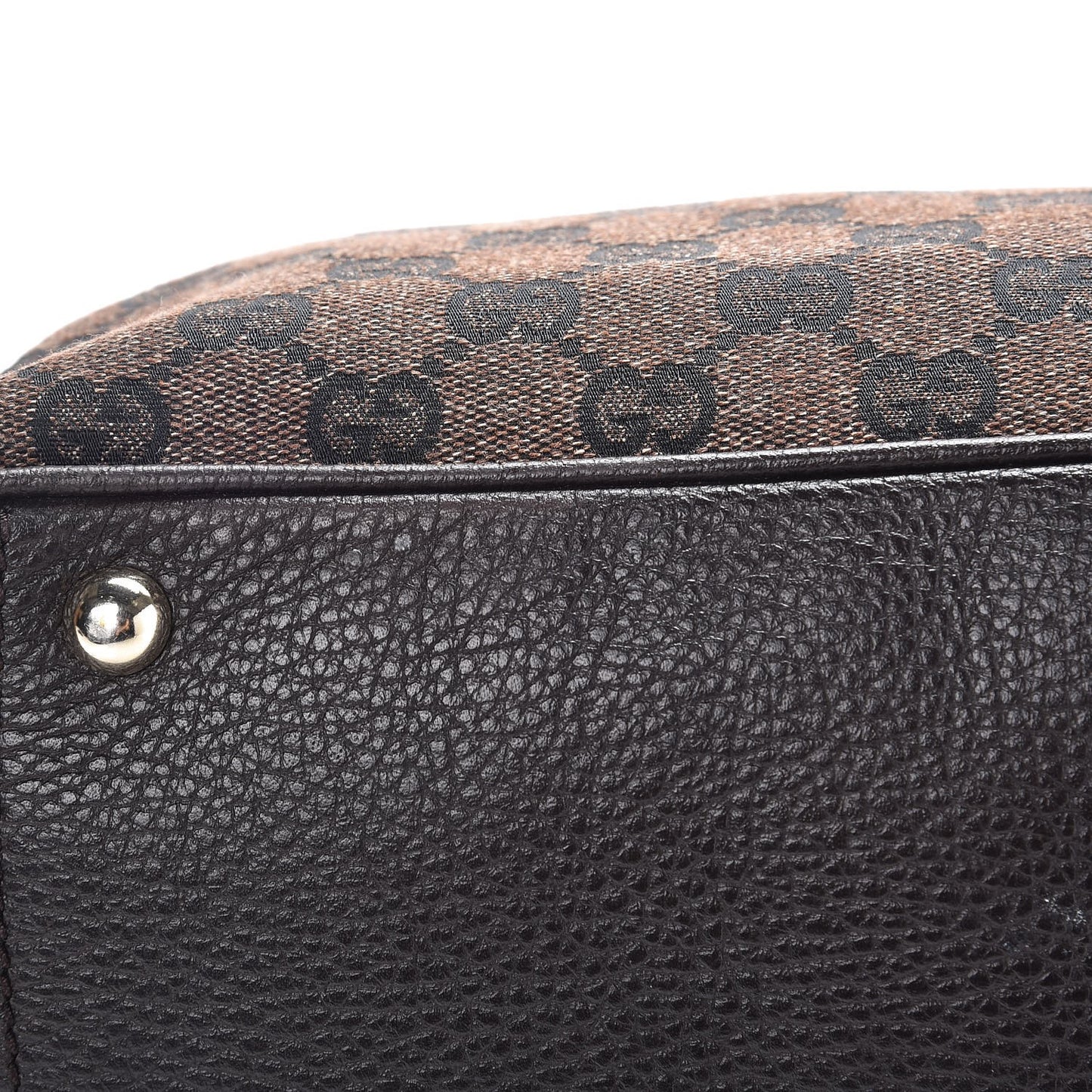 Monogram Medium Tote Dark Brown