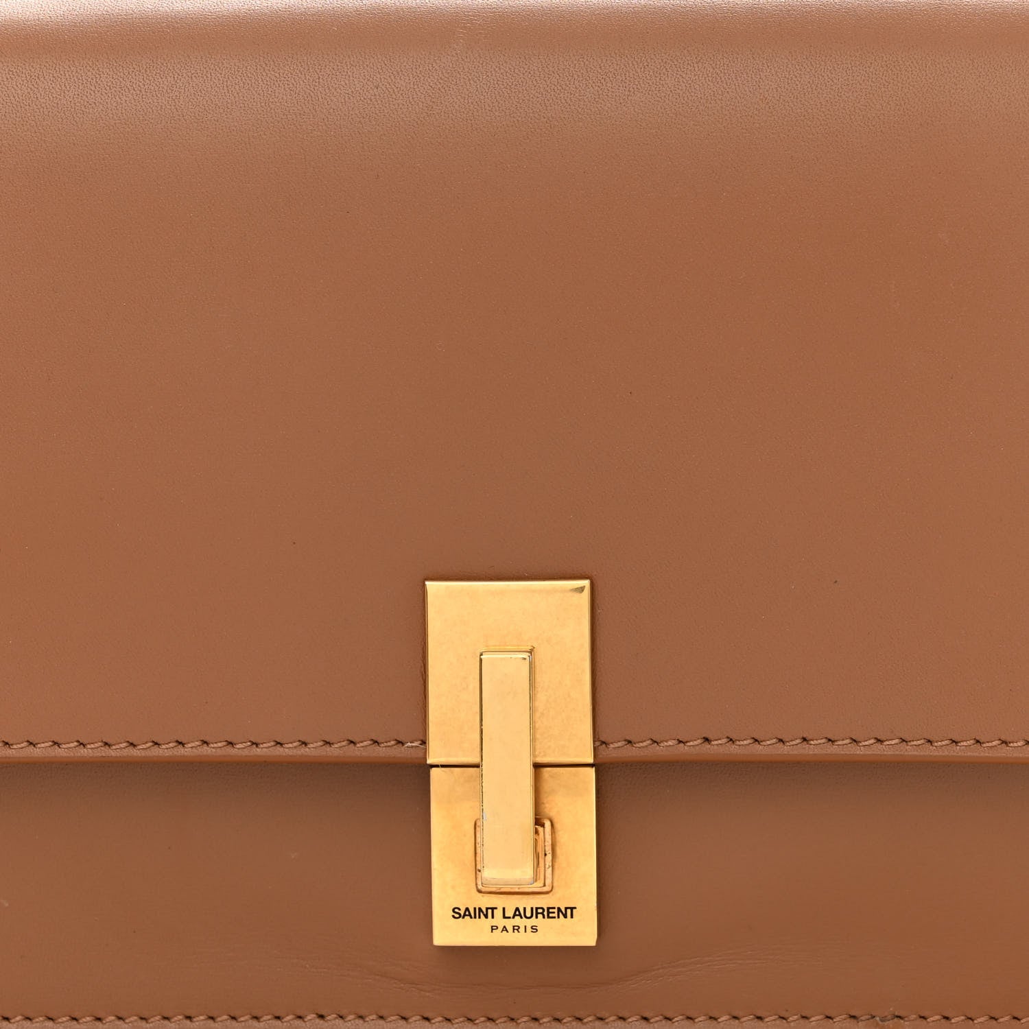 Saint Laurent Smooth Calfskin Carre Satchel Cinnamon 8 of 10