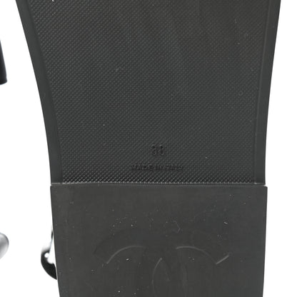 Chanel Rubber CC Dad Sandals 38 Black 6 of 9