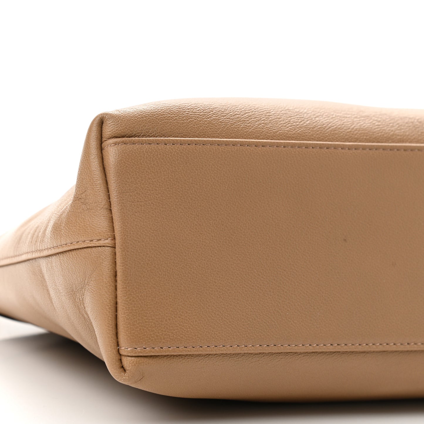Lambskin Small Linea Matisse Top Handle Bag Natural Tan