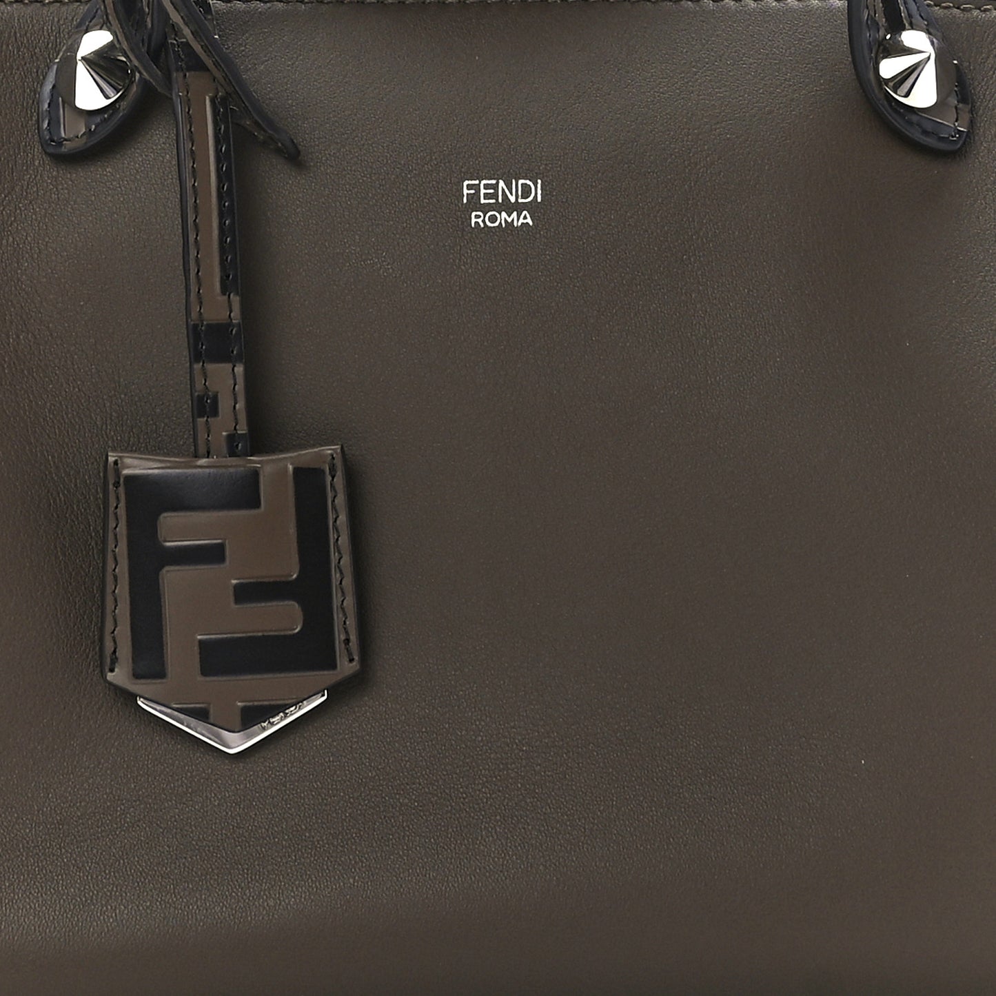 Vitello Dolce Bi-Color FF 1974 Embossed Medium By The Way Boston Bag Maya Black