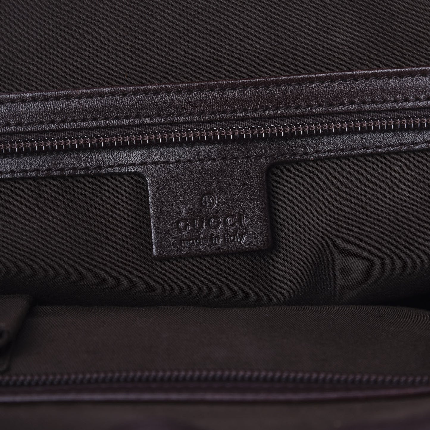 Guccissima Large Punch Tote Chocolate Brown