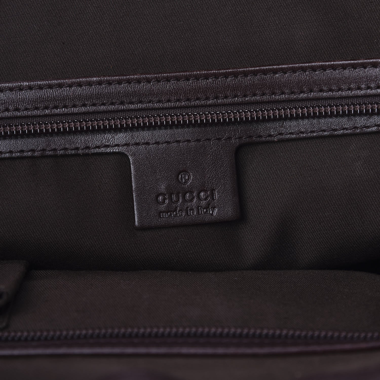 Gucci Guccissima Large Punch Tote Chocolate Brown 7 of 11