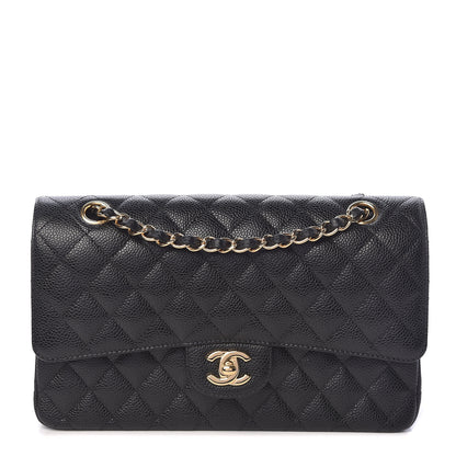 Chanel Caviar Quilted Medium Double Flap Black 1 of 12