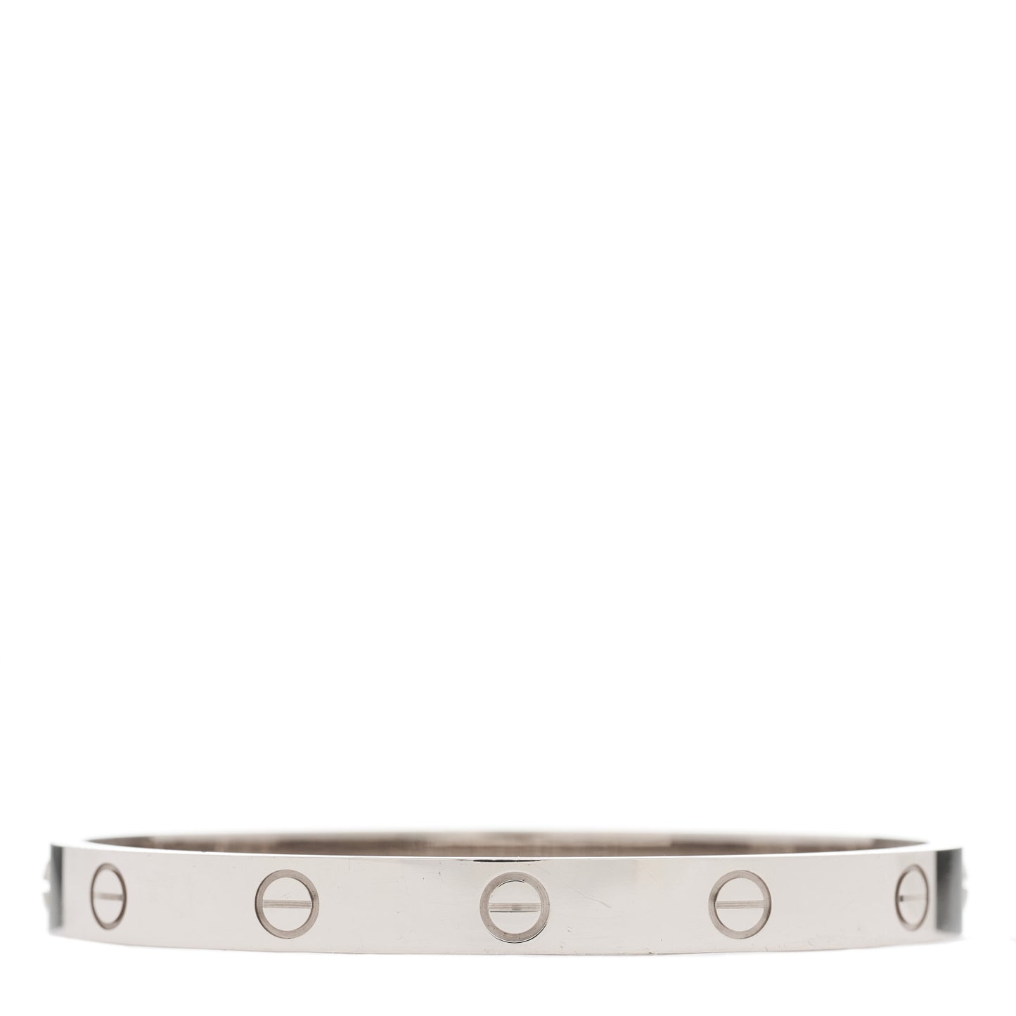18K White Gold LOVE Bracelet 17