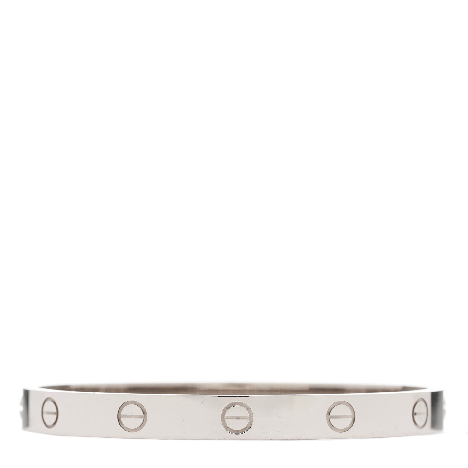 Cartier 18K White Gold LOVE Bracelet 17 1 of 6