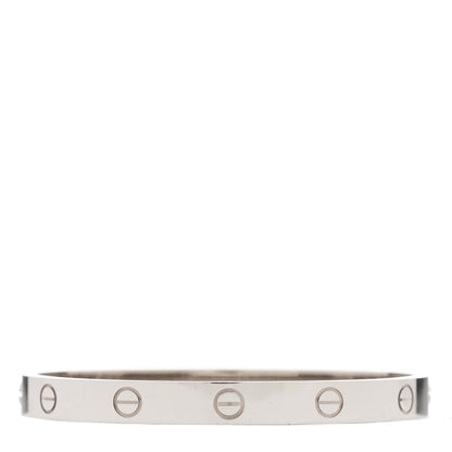 Cartier 18K White Gold LOVE Bracelet 17 1 of 6
